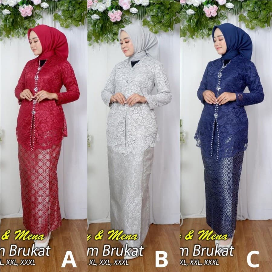kEBAYA ENCIM BROKAT PAYET / KEBAYA SETELAN MODERN