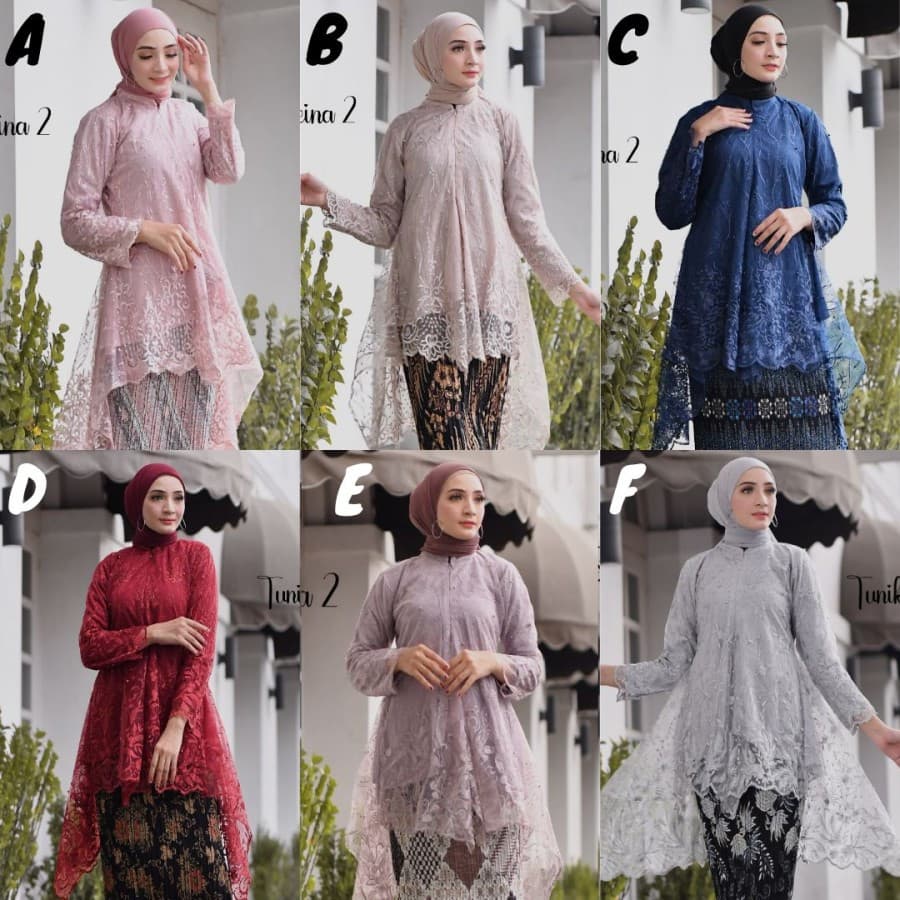 Atasan Kebaya Modern Sheina / Jubrai / Rumbai Aneka Pilihan Warna