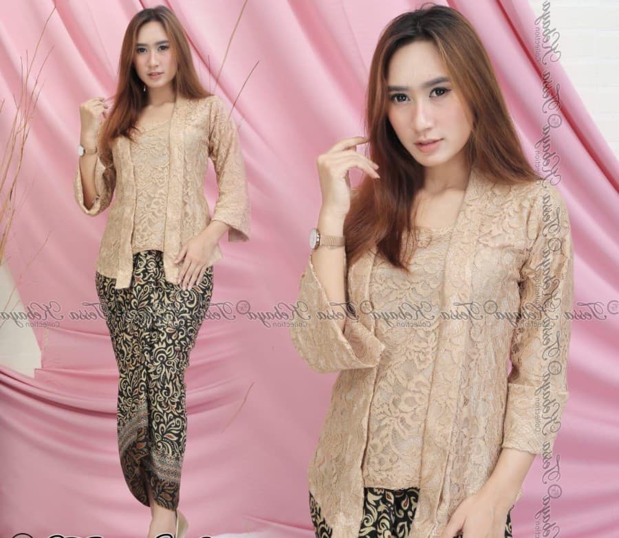 Setelan Kebaya Kutubaru Brokat Modern Aneka Warna Terbaru/Kebaya Kutubaru