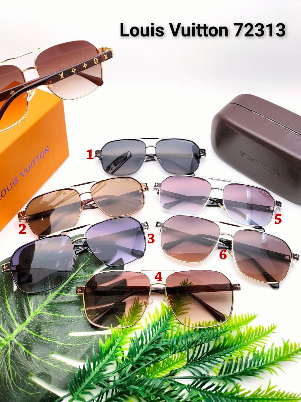 Kacamata Fashion Louis Vuitton 72313 Model Aviator