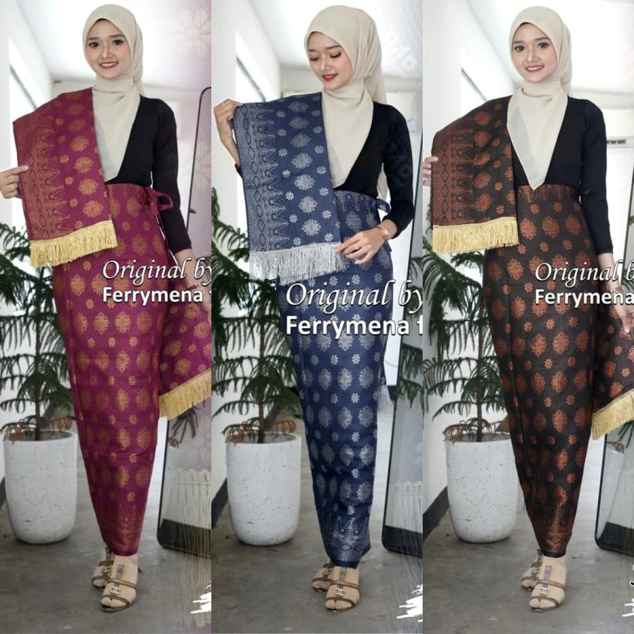 Rok Lilit Songket & Selendang Songket Modern